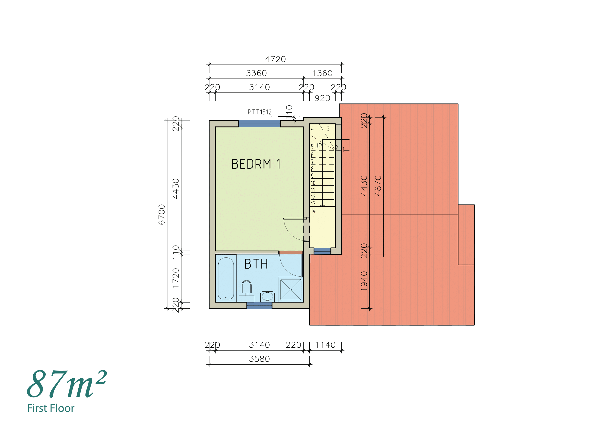 3Bed 87m Floor plan Top-1
